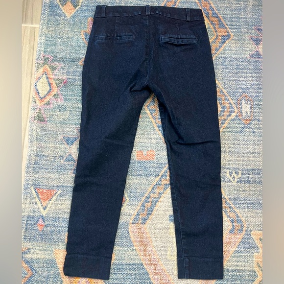 Women's Blue Denim Trousers- Banana Republic- Sloan Crop - Picture 2 of 3